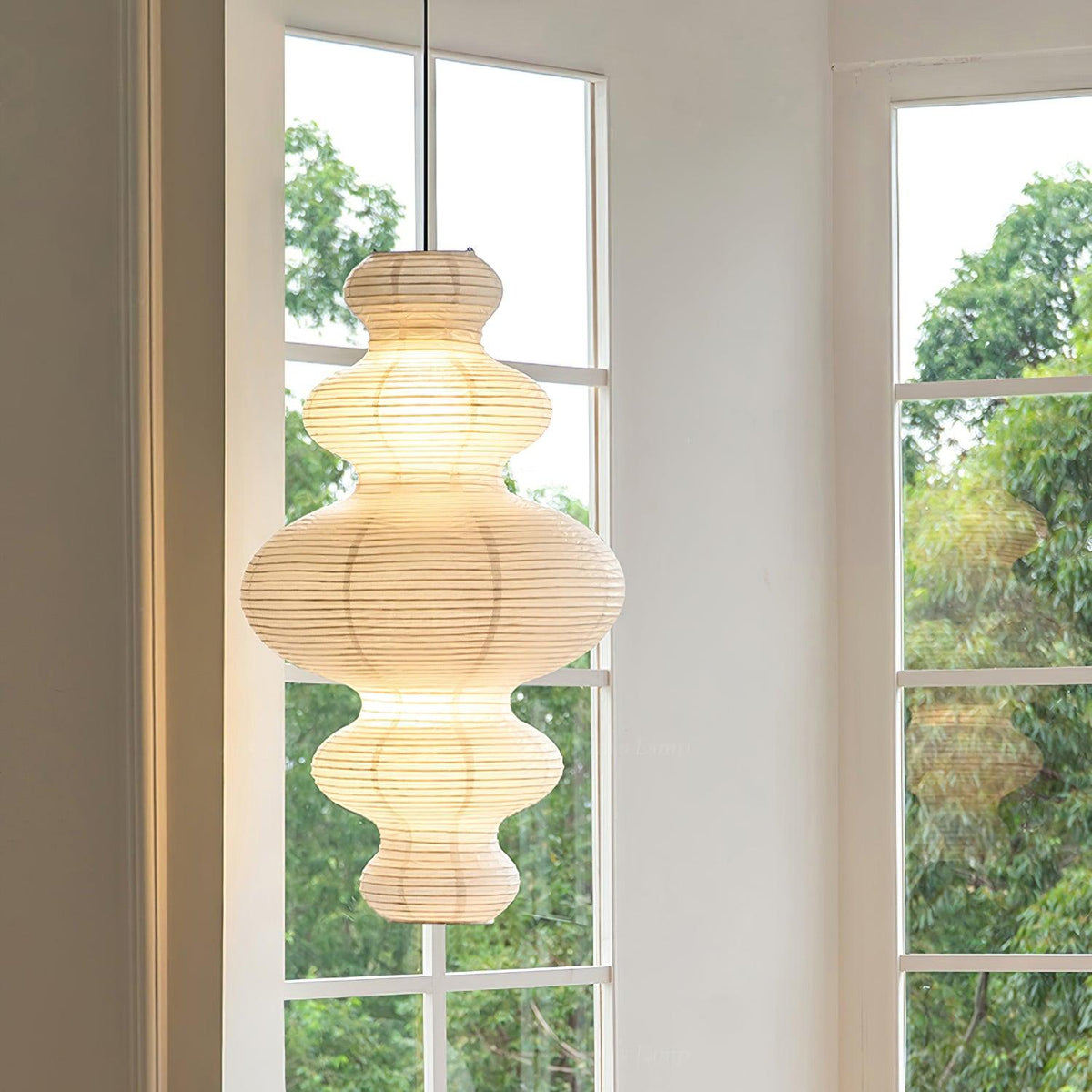 Akari Juni Pendant Lamp-Neutral Decor
