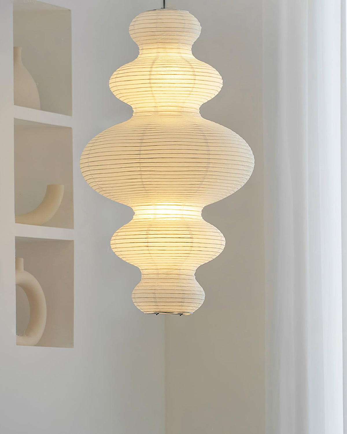 Akari Juni Pendant Lamp-Neutral Decor
