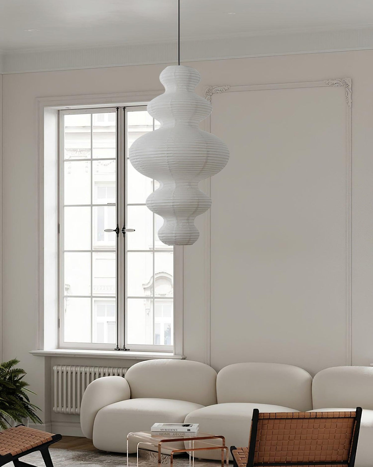 Akari Juni Pendant Lamp-Neutral Decor