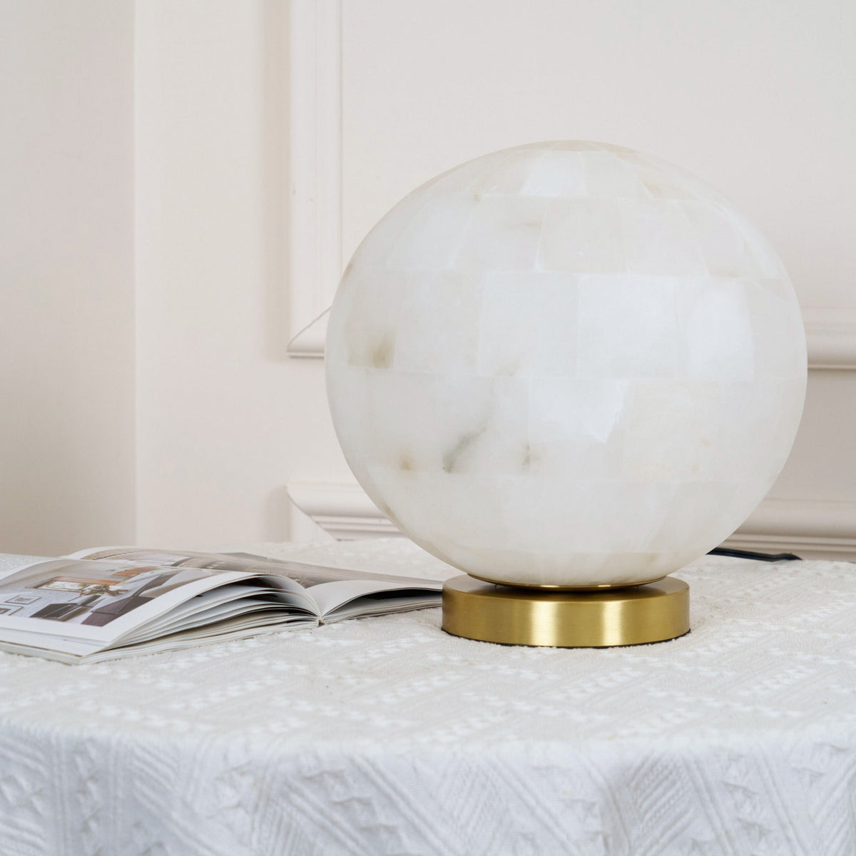 Lampe à Poser en Albâtre