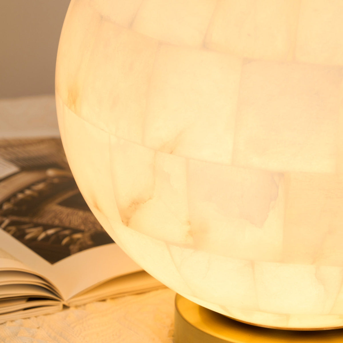 Lampe à Poser en Albâtre