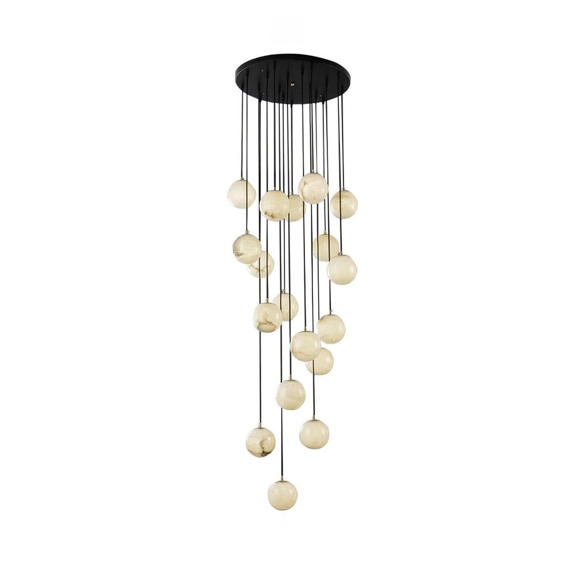 Taren Alabaster Chandelier Balls Cluster-Neutral Decor