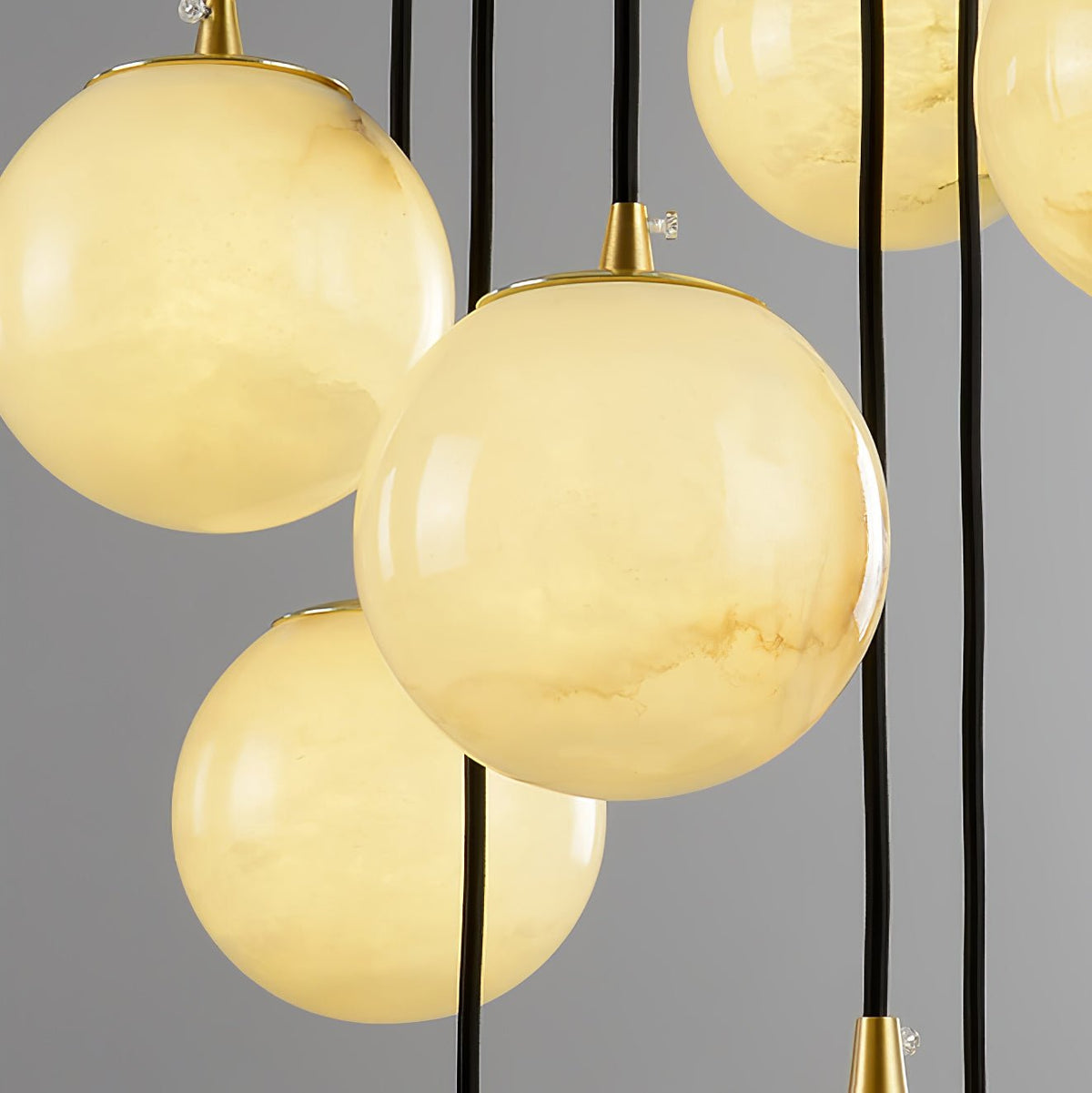 Taren Alabaster Chandelier Balls Cluster-Neutral Decor