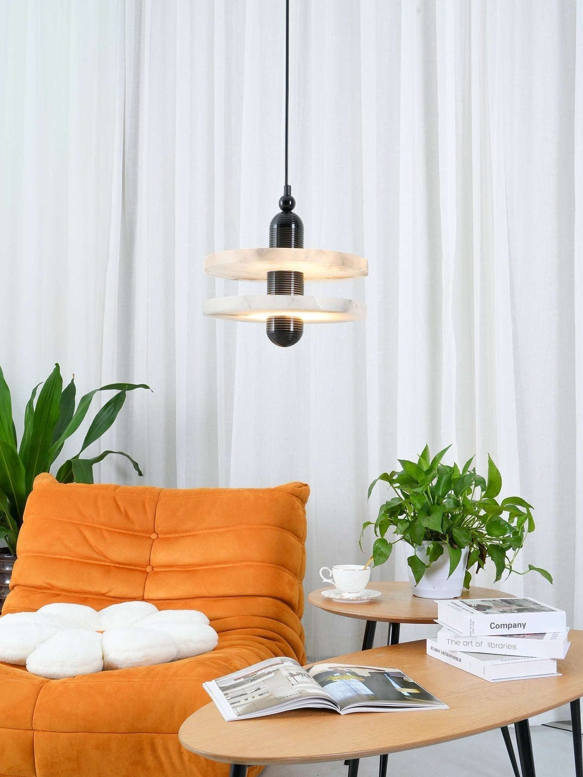 Alabaster Planes Pendant Lamp-Neutral Decor