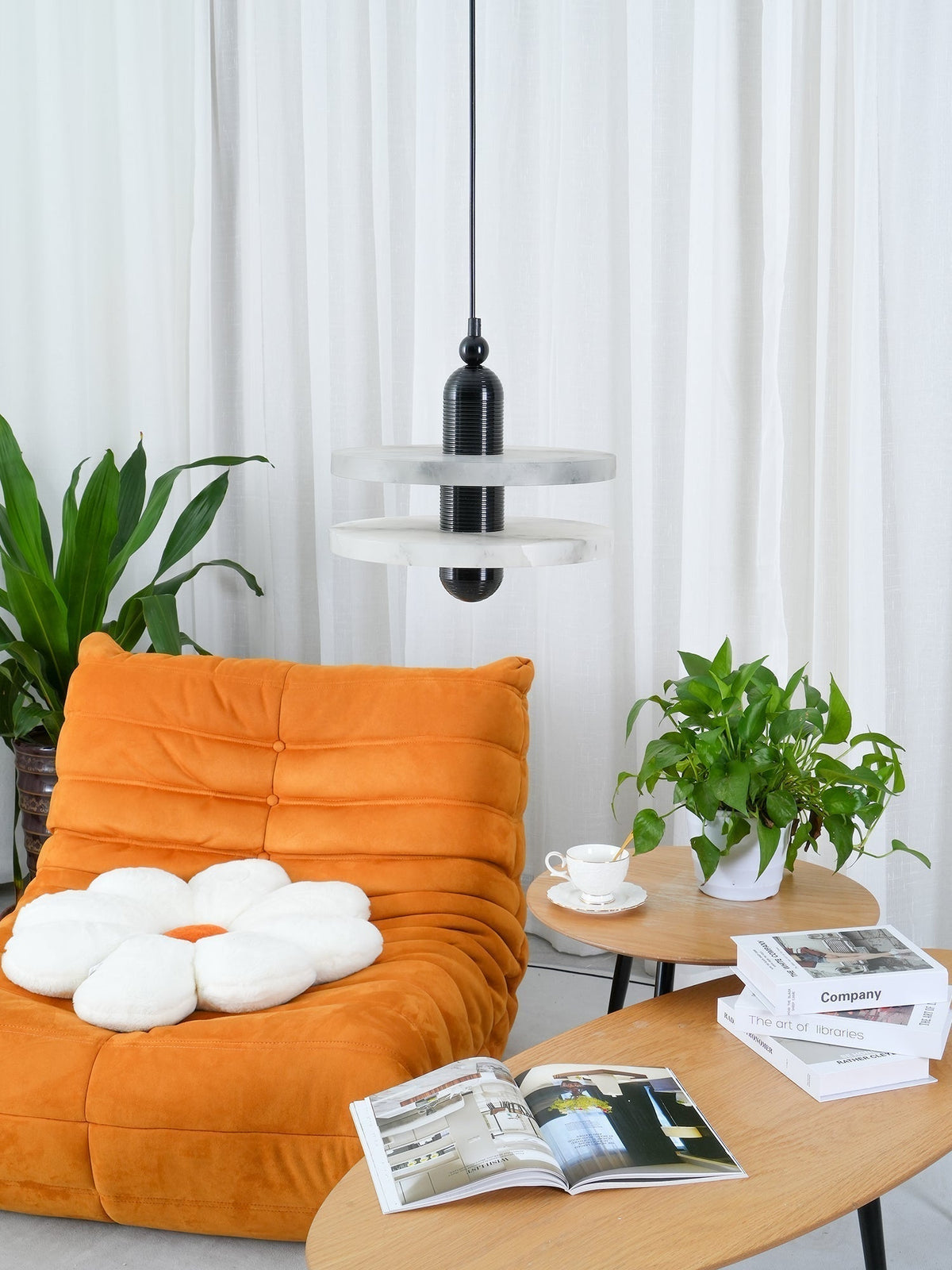 Alabaster Planes Pendant Lamp-Neutral Decor