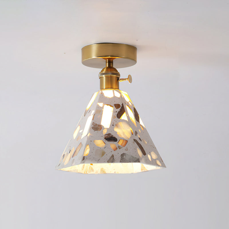 Alvaro Ceiling Lamp, Model C, in a bedroom setting.