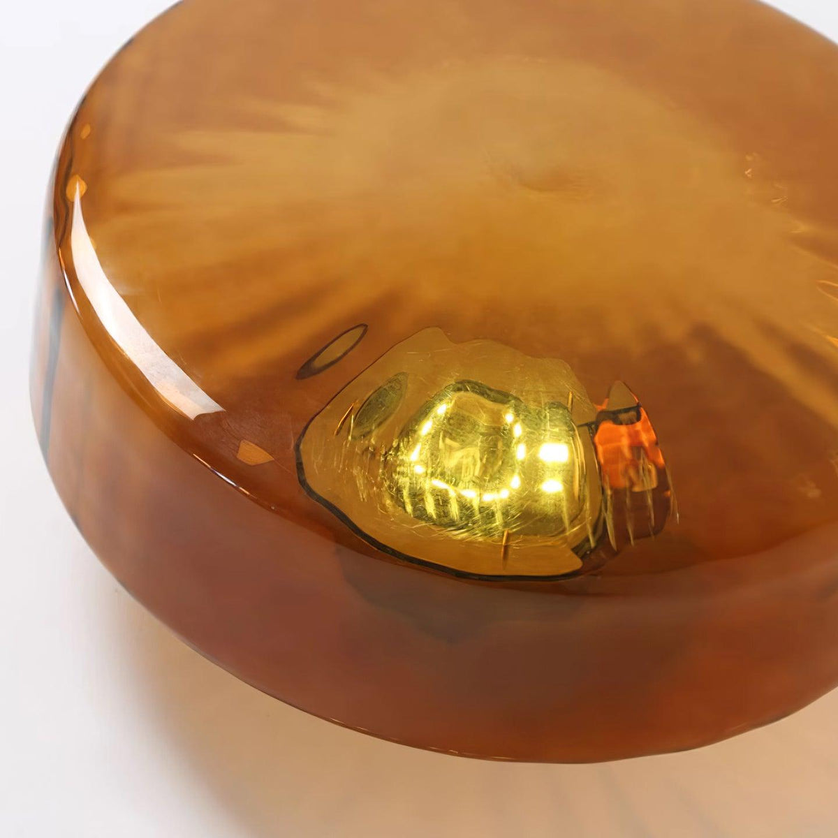 June Plafonnier Ambre Verre