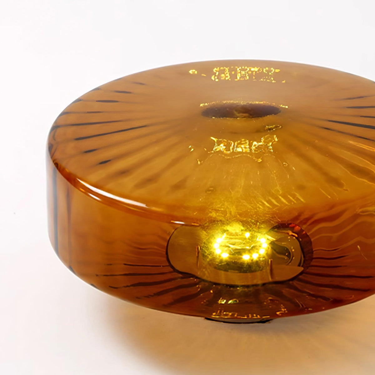 June Plafonnier Ambre Verre