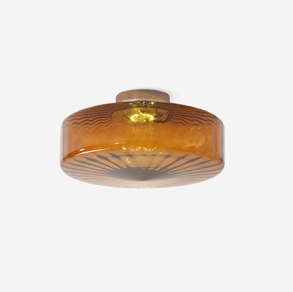 June Plafonnier Ambre Verre