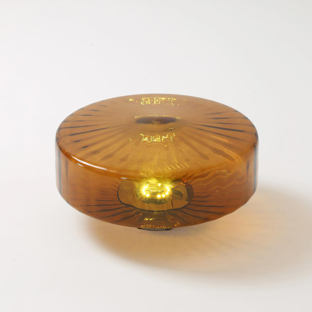 June Plafonnier Ambre Verre