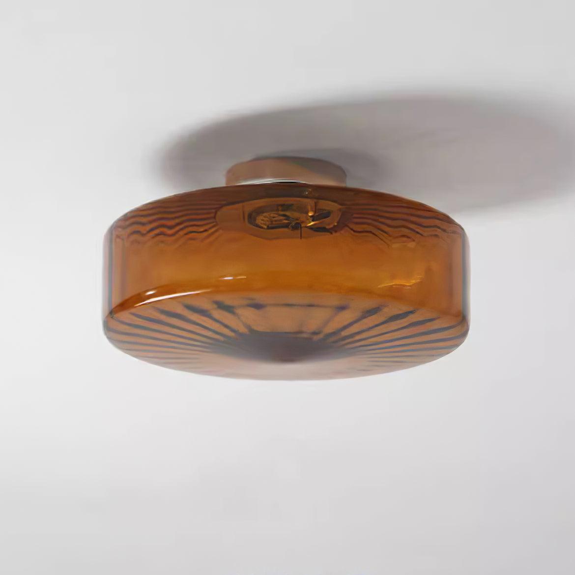 June Plafonnier Ambre Verre