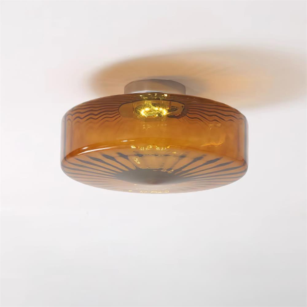 June Plafonnier Ambre Verre