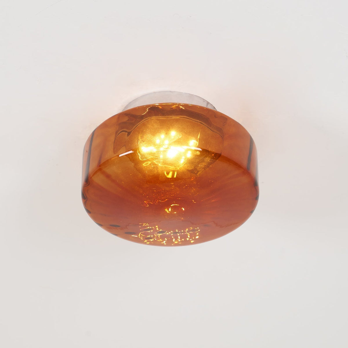 June Plafonnier Ambre Verre