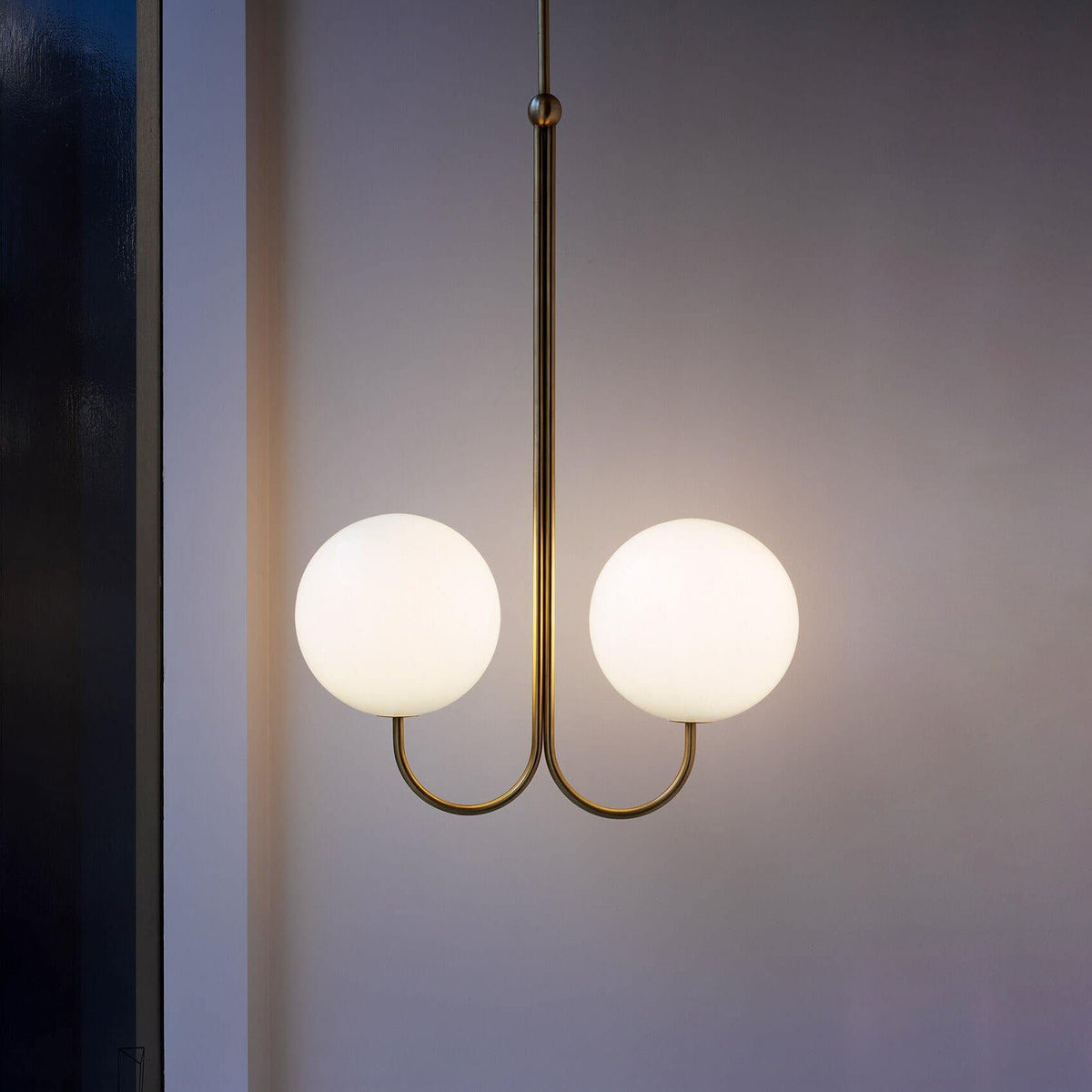 Sostor Suspension Élégante en Métal et Verre-Cielum