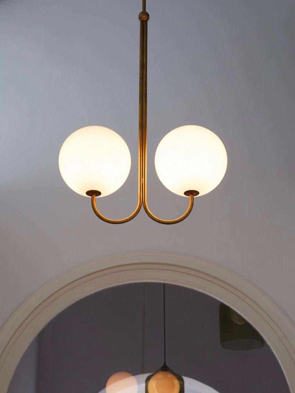 Sostor Suspension Élégante en Métal et Verre-Cielum