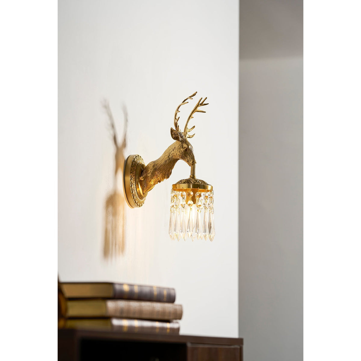 Antler Applique Murale en Cristal