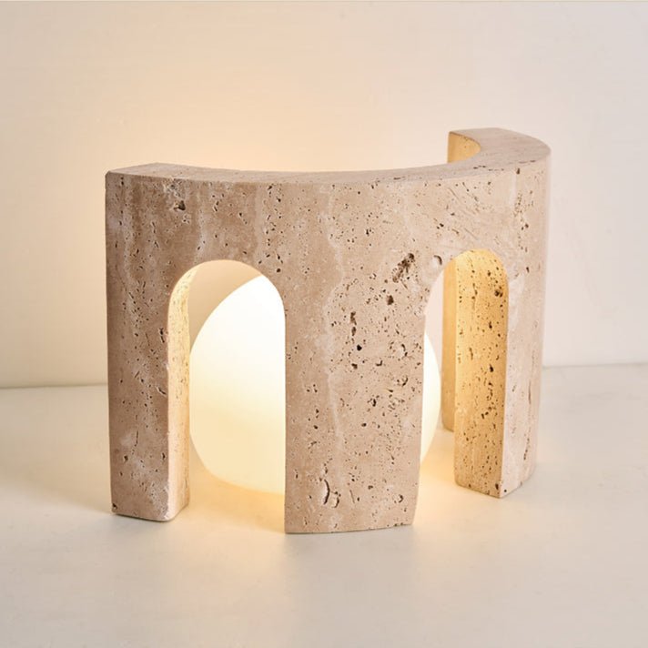 Drav Lampe de Table en Pierre