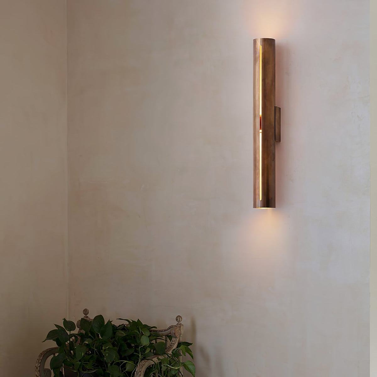 Revely Applique Murale Cylindre Laiton Minimaliste Moderne-Cielum