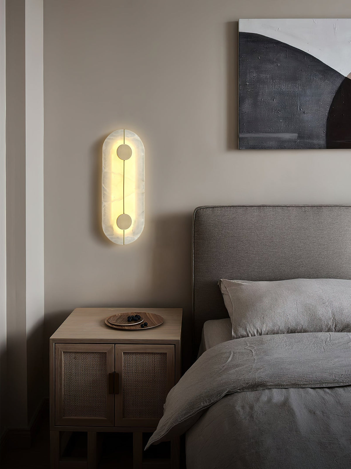 Eldivar Moderne Minimaliste Albâtre Applique Murale-Cielum