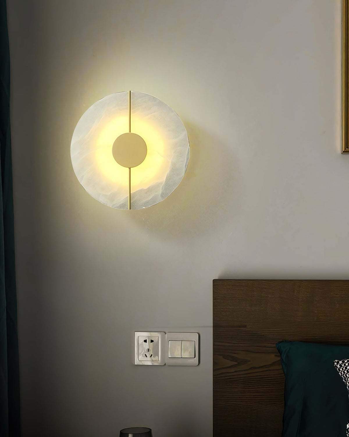 Eldivar Moderne Minimaliste Albâtre Applique Murale-Cielum