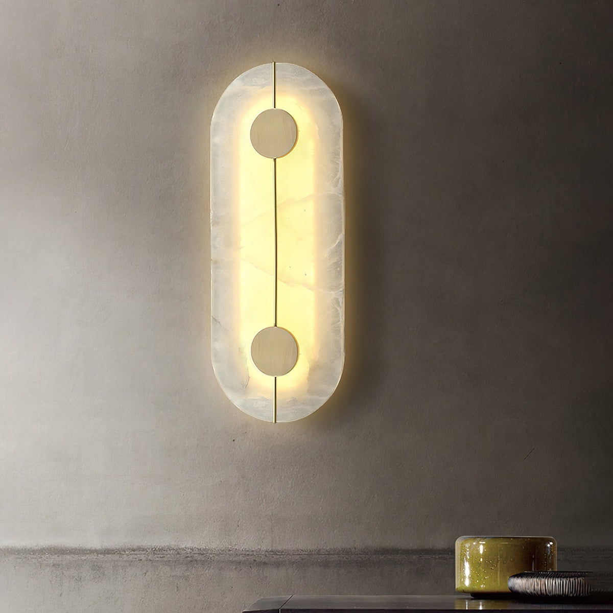 Eldivar Moderne Minimaliste Albâtre Applique Murale-Cielum