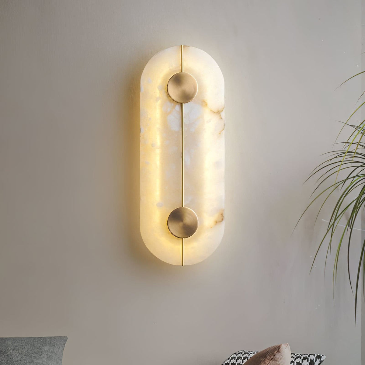 Artistic Wall Lamp Dolomite Copper Retro Flair-Neutral Decor