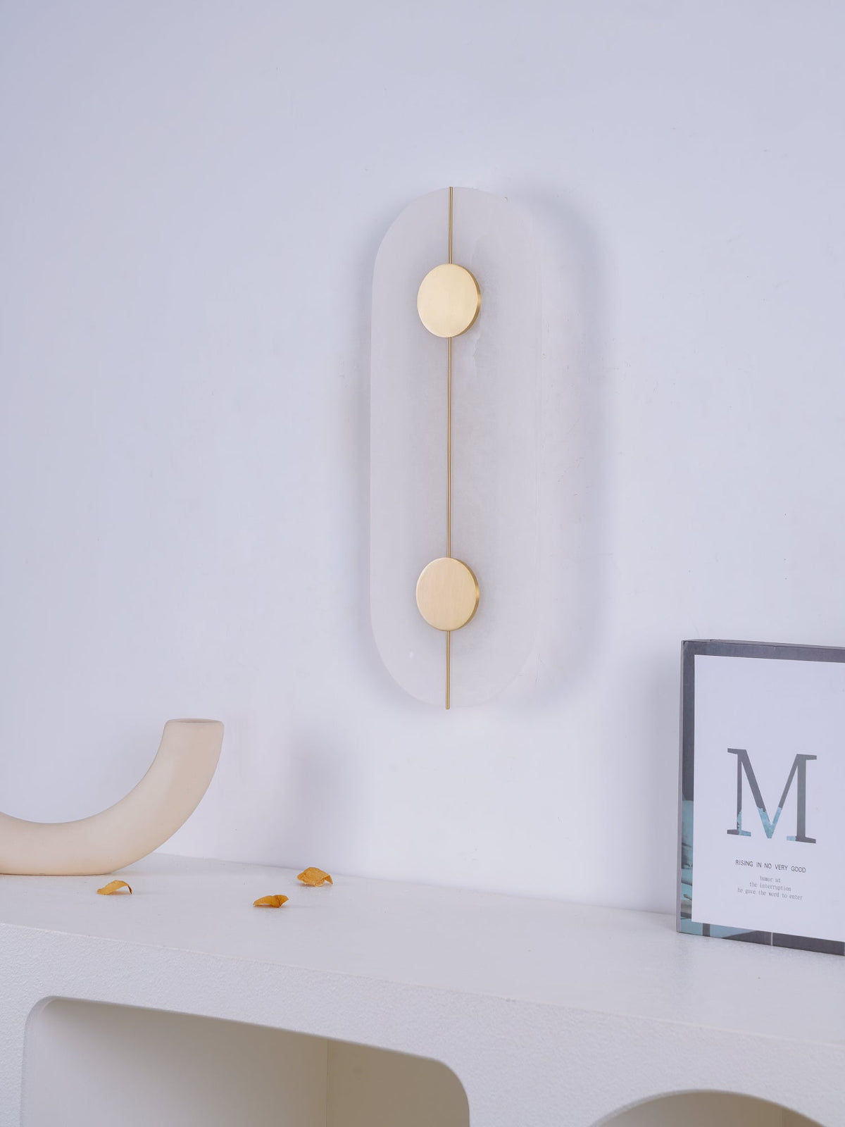 Artistic Wall Lamp Dolomite Copper Retro Flair-Neutral Decor