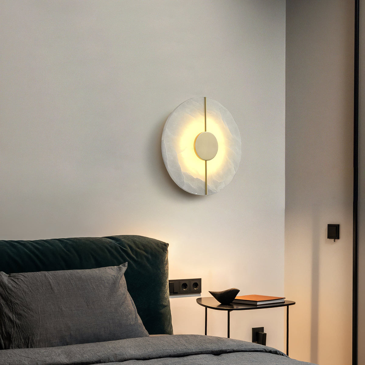 Artistic Wall Lamp Dolomite Copper Retro Flair-Neutral Decor