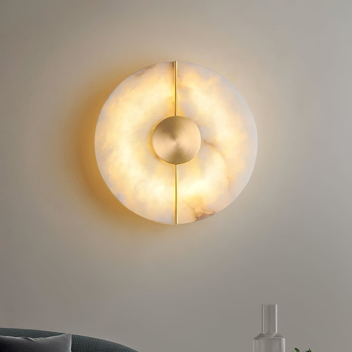 Artistic Wall Lamp Dolomite Copper Retro Flair-Neutral Decor