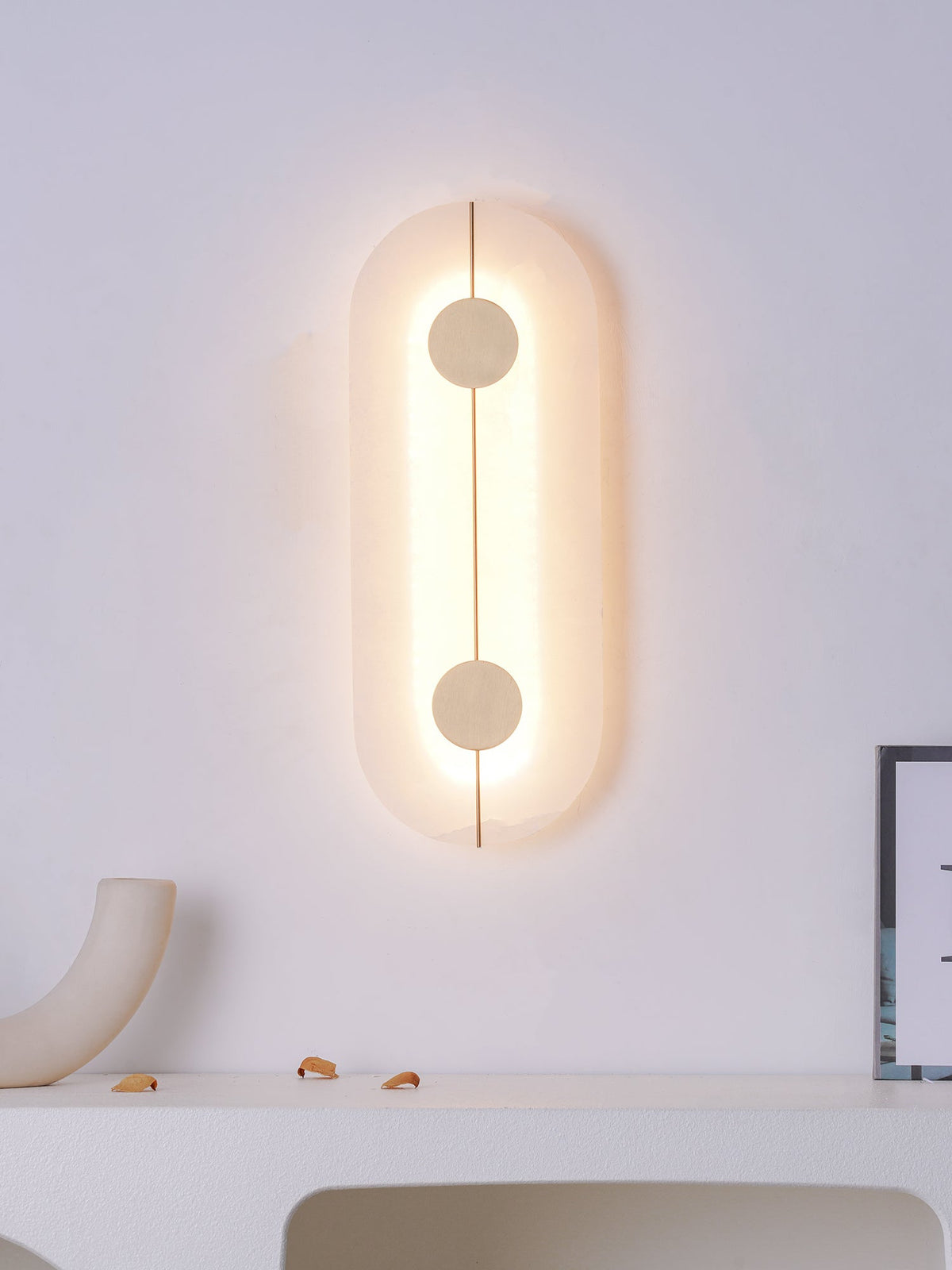Artistic Wall Lamp Dolomite Copper Retro Flair-Neutral Decor