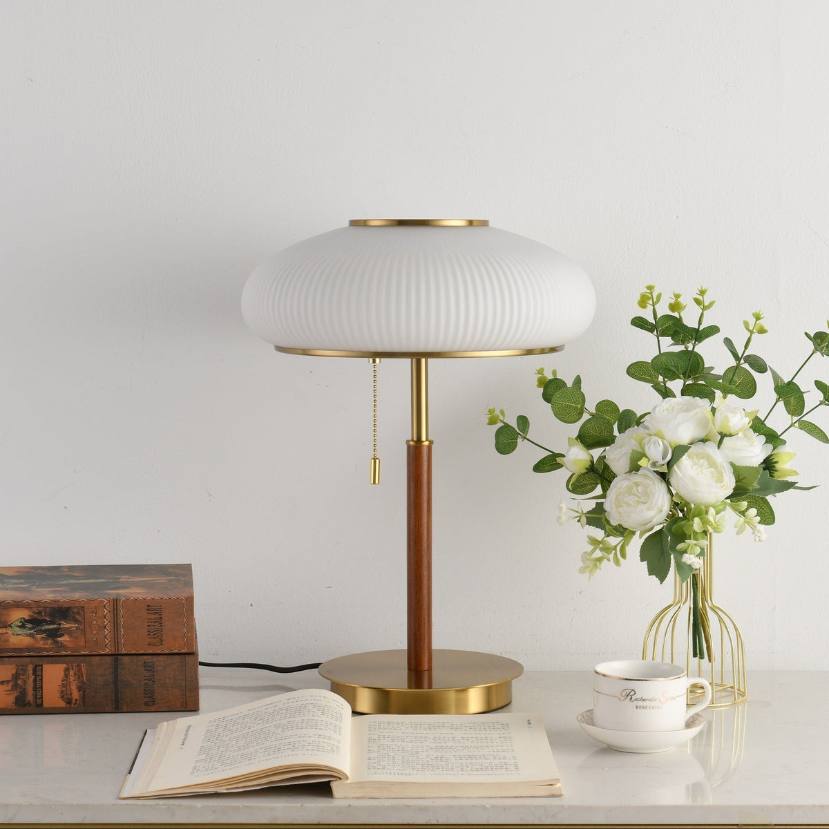 Dex Lampe de Table Verre Moderne