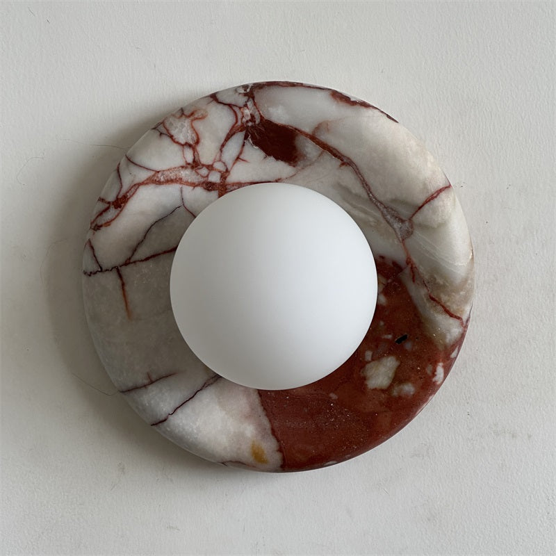 Viroxel Applique Murale en Marbre Rouge Nordique Premium-Cielum