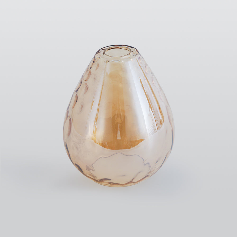Salen Vintage LED Suspension Ambre Verre Bois Chambre à coucher-Cielum