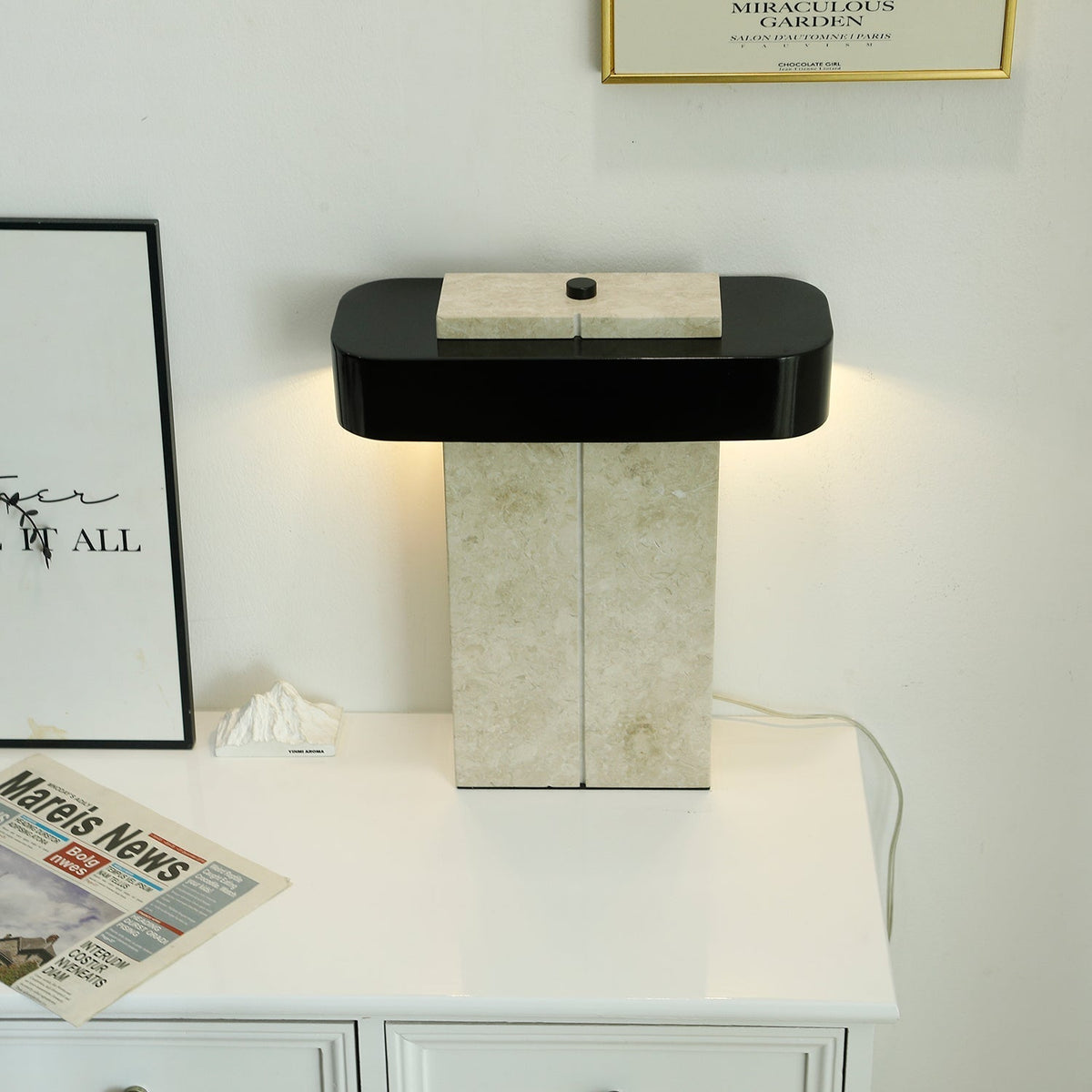Abram Moderne Lampe de Table en Marbre