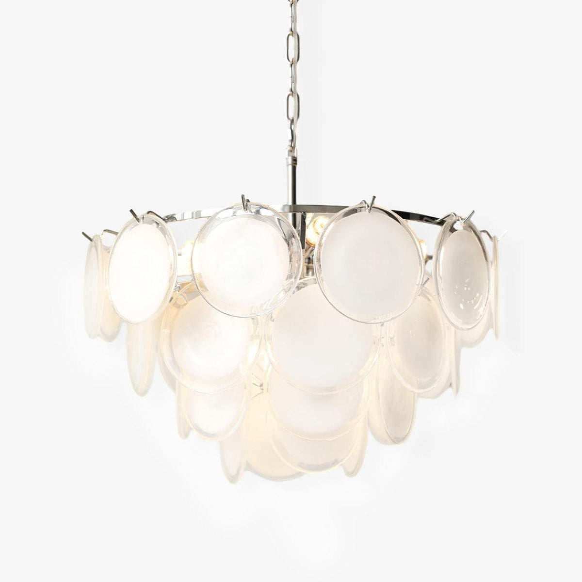 Kor Lustre en Verre Chrome Élégant-Cielum
