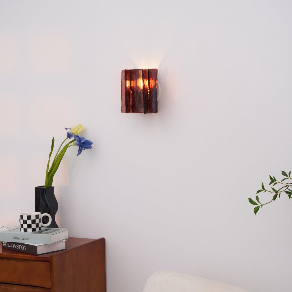 Kixi Lampe Murale Artistique en Verre Élégante-Cielum