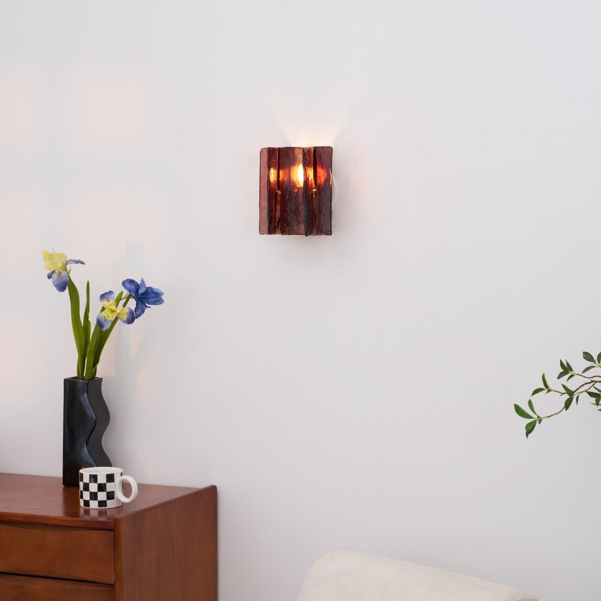 Kixi Lampe Murale Artistique en Verre Élégante-Cielum