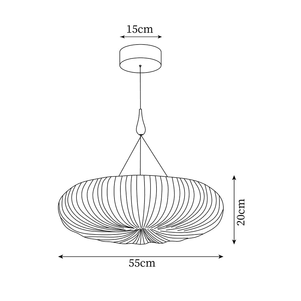 Bobby Oval Pendant Light-Neutral Decor