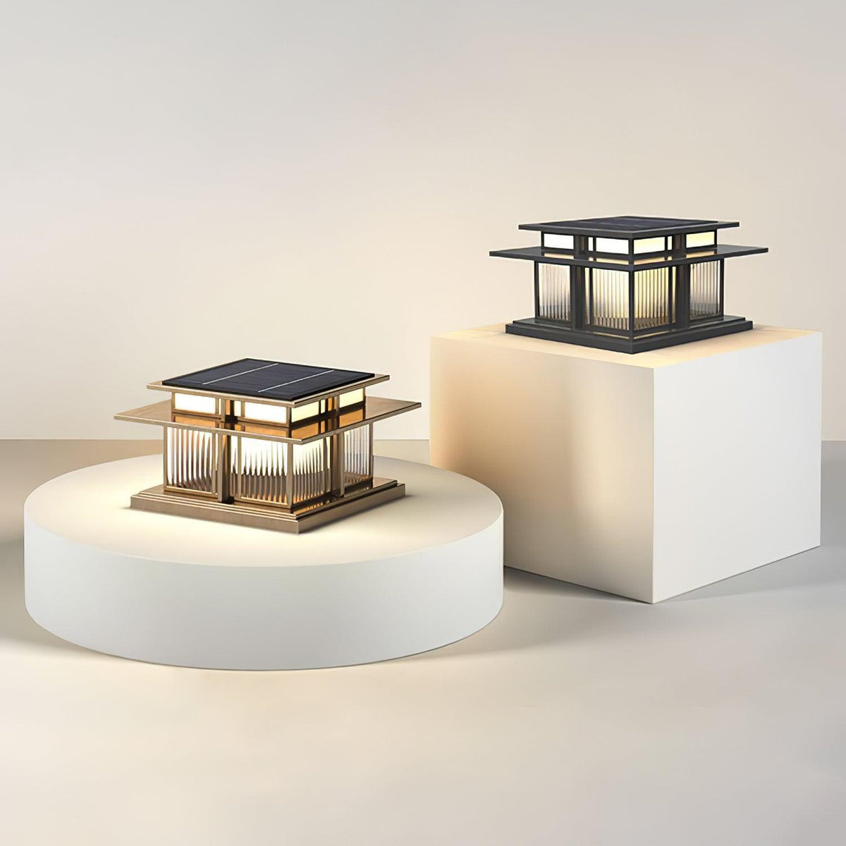 Milo Luminaire Extérieur sur Pilier Solaire / Câblé
