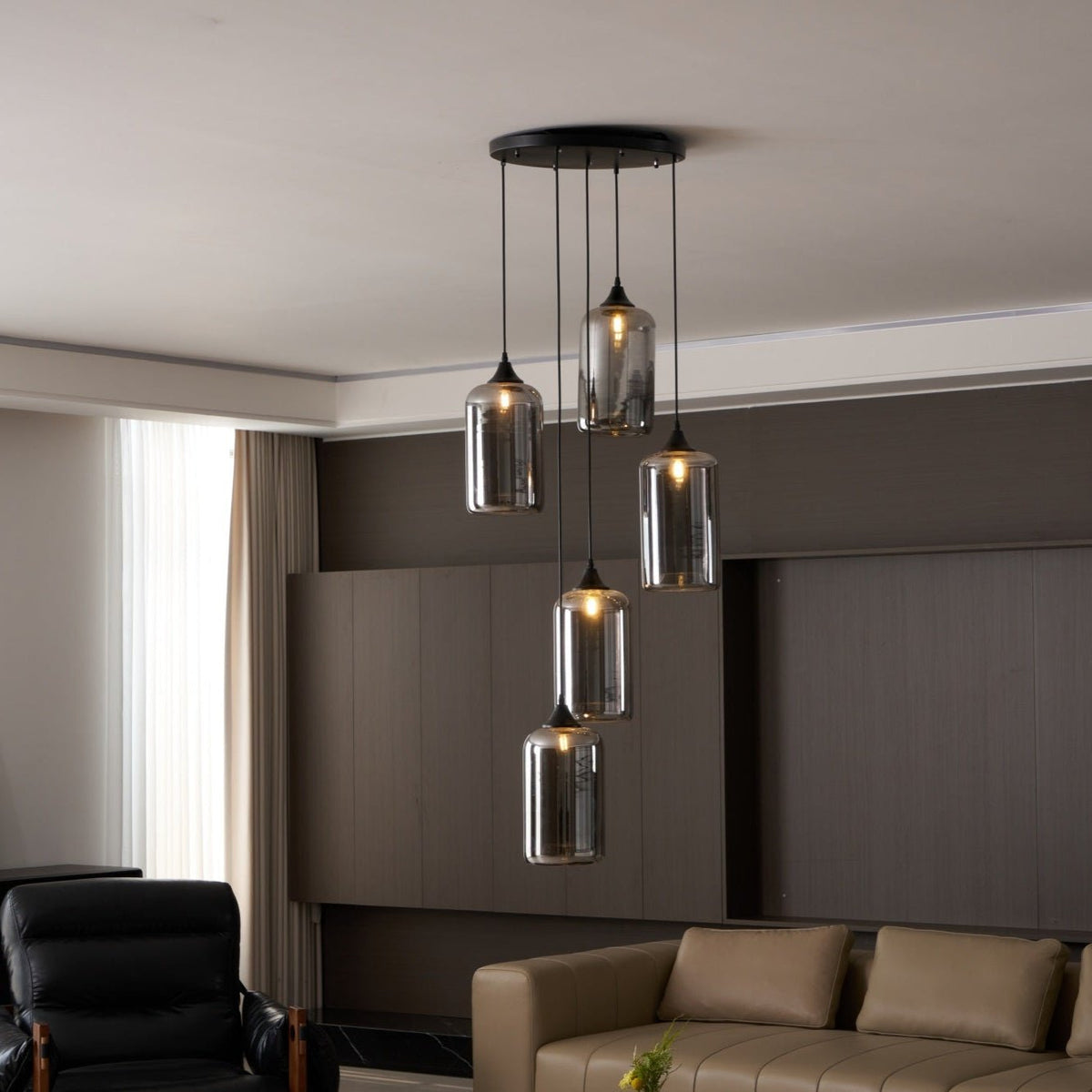 Nerel Suspension en Verre Industrielle Chic-Cielum