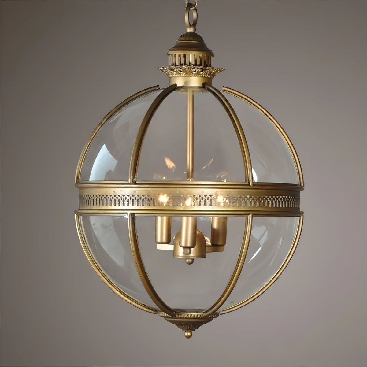 Vironar Ancien Industriel Métal Verre Suspension-Cielum