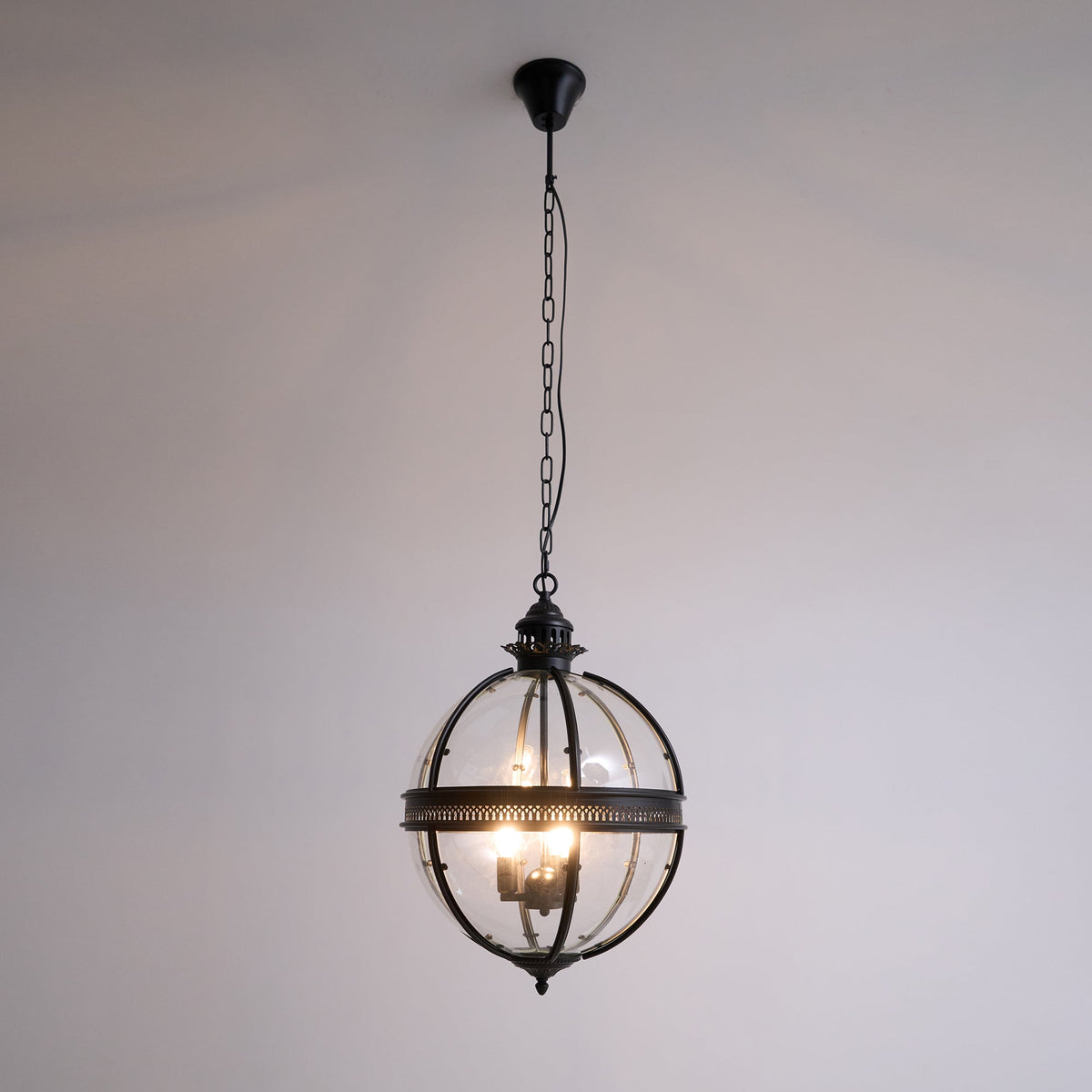 Vironar Ancien Industriel Métal Verre Suspension-Cielum