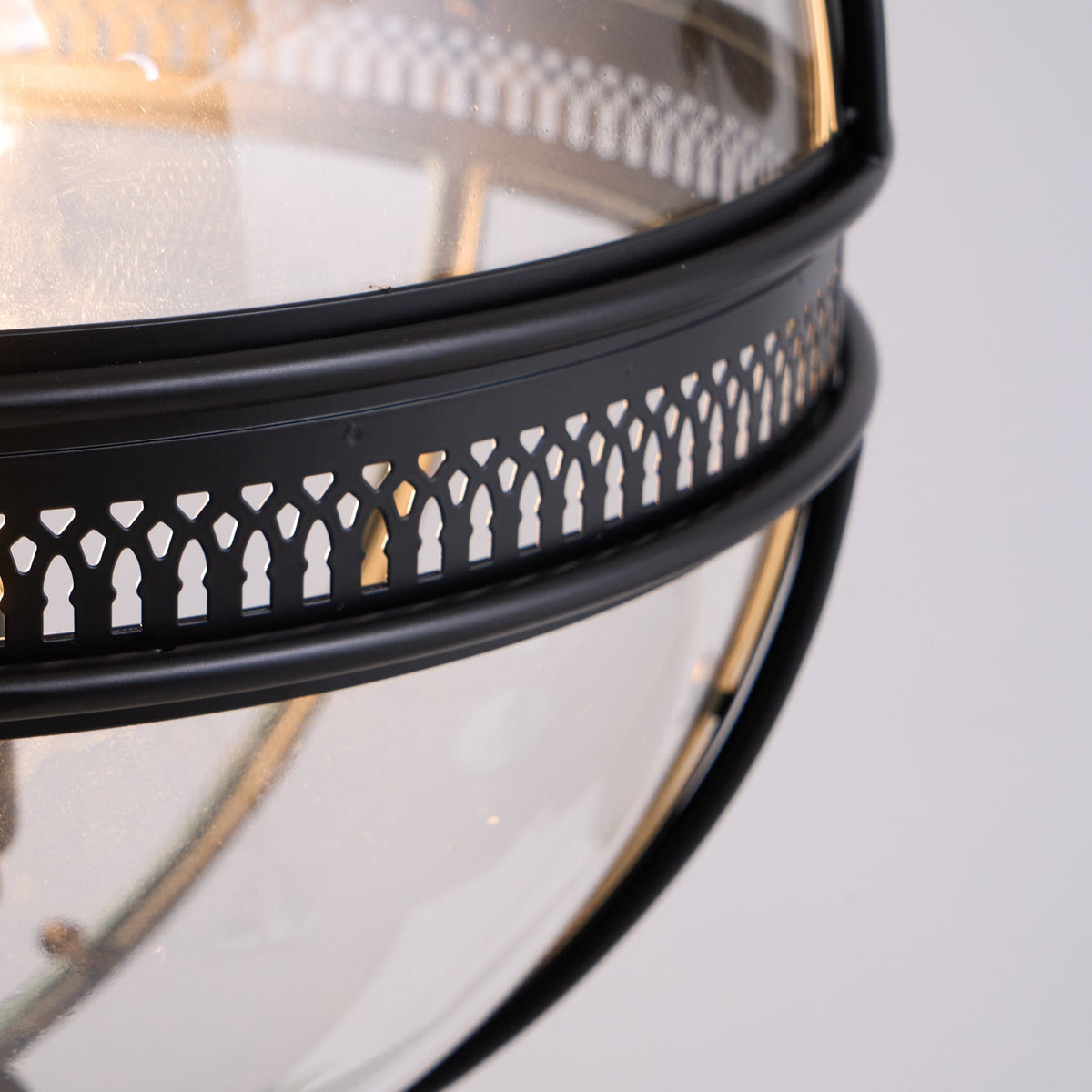 Vironar Ancien Industriel Métal Verre Suspension-Cielum