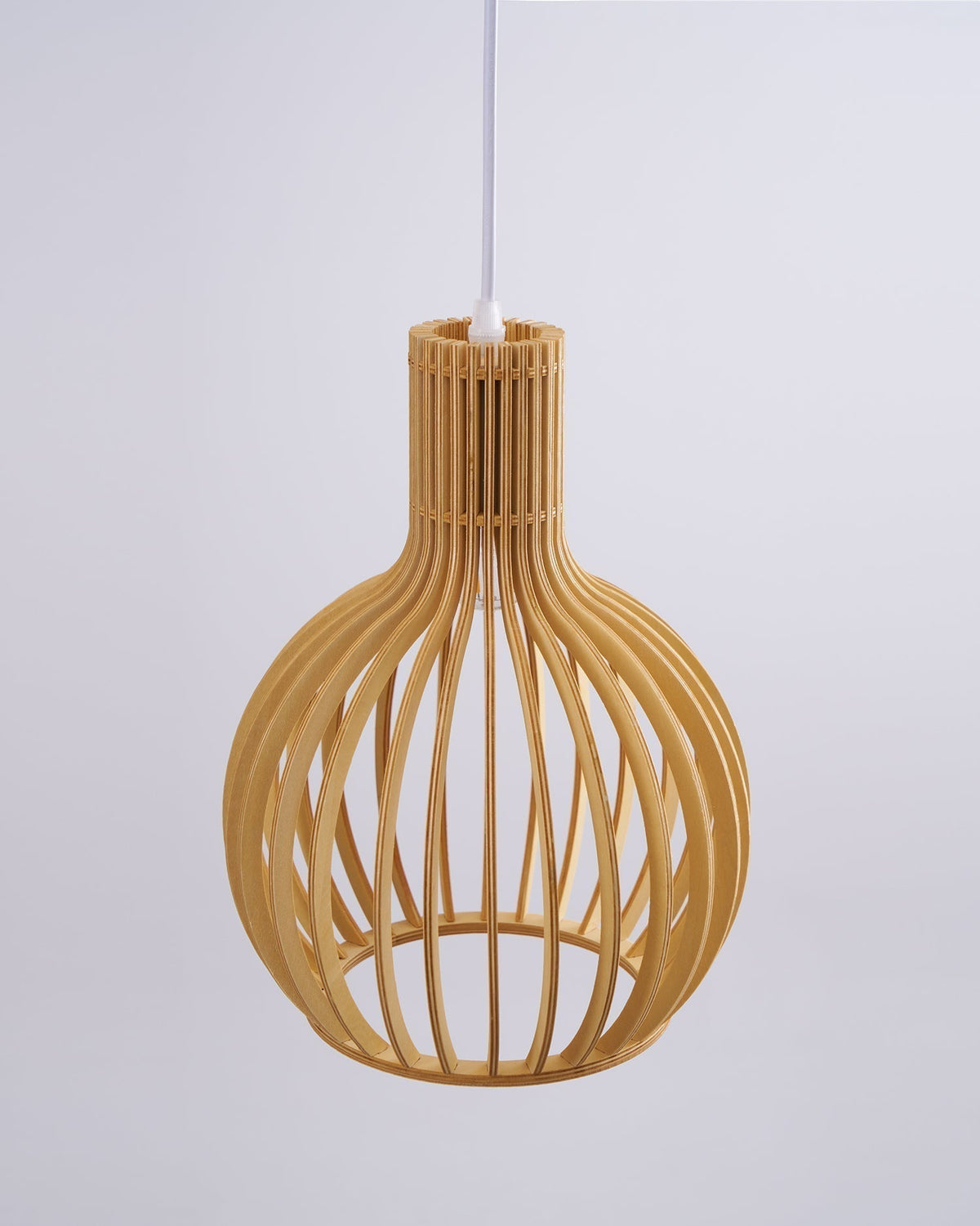 Tevenoxel Cage Lampe Suspendue Sculpturale à Cadre Ouvert en Bouleau-Cielum