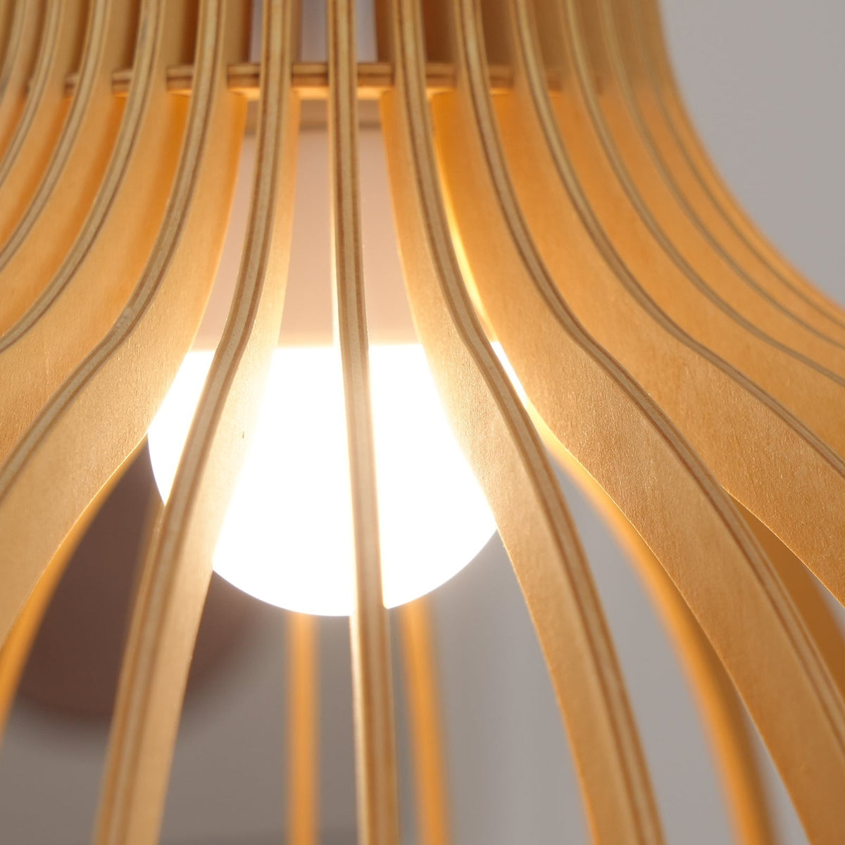 Tevenoxel Cage Lampe Suspendue Sculpturale à Cadre Ouvert en Bouleau-Cielum