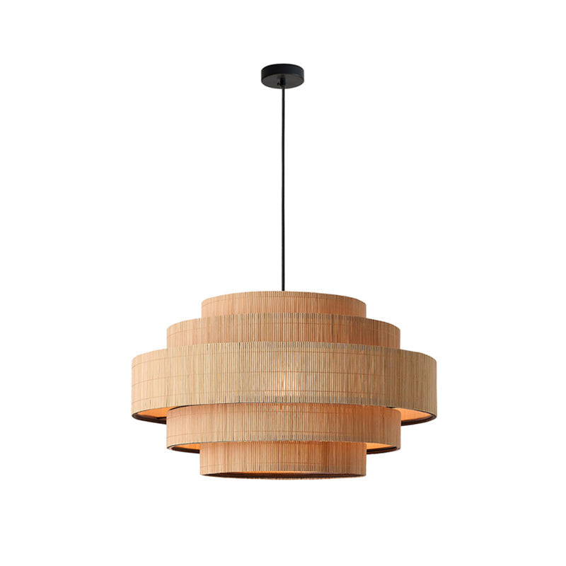 The grand Calista pendant light making a statement in a spacious room with high ceilings.