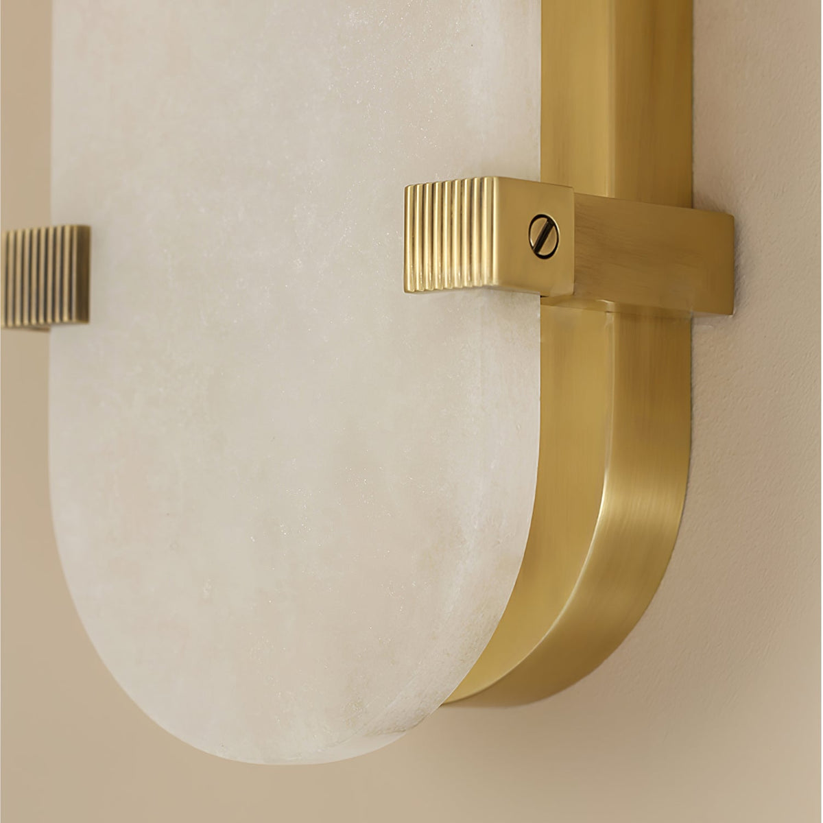 Adrona Applique Murale Ovale Minimaliste en Albâtre
