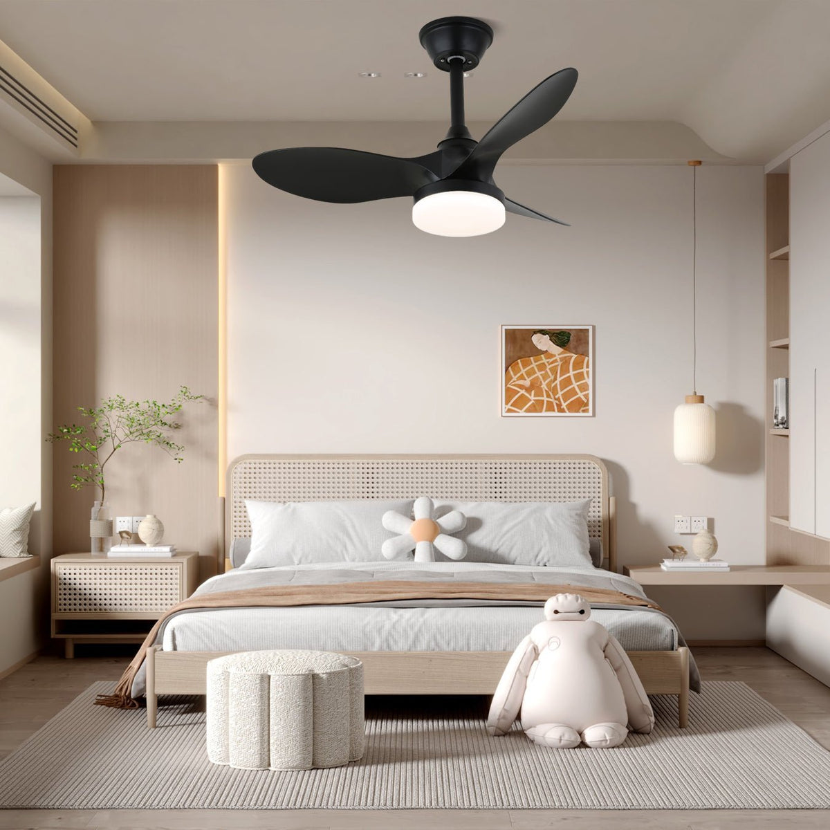 Aelric Ventilateur de Plafond avec Éclairage Moderne