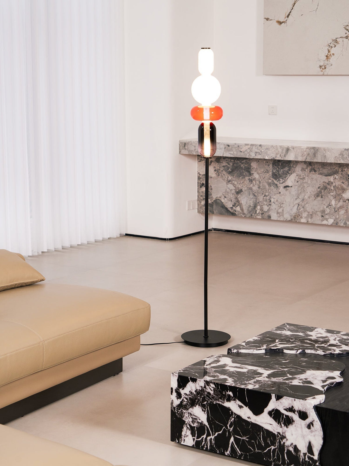 Velarelle Lampadaire Verre Candiedplayful