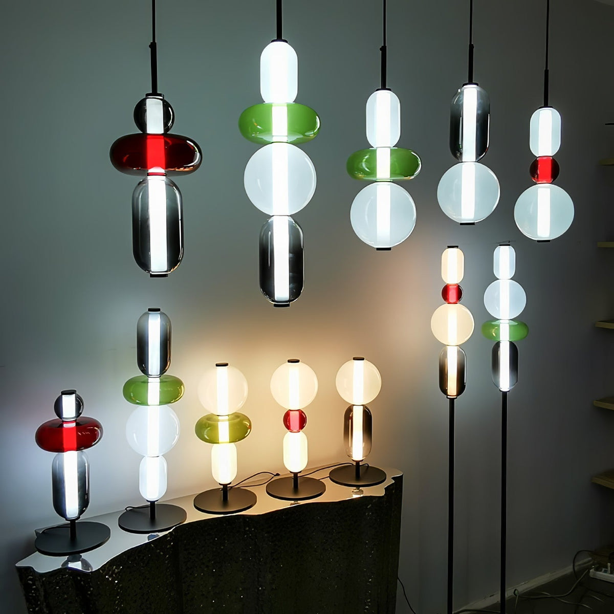 Velarelle Lampadaire Verre Candiedplayful